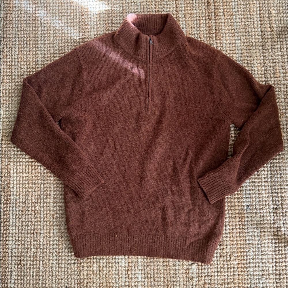 Uniqlo Women's Brown Zip-Up Sweater